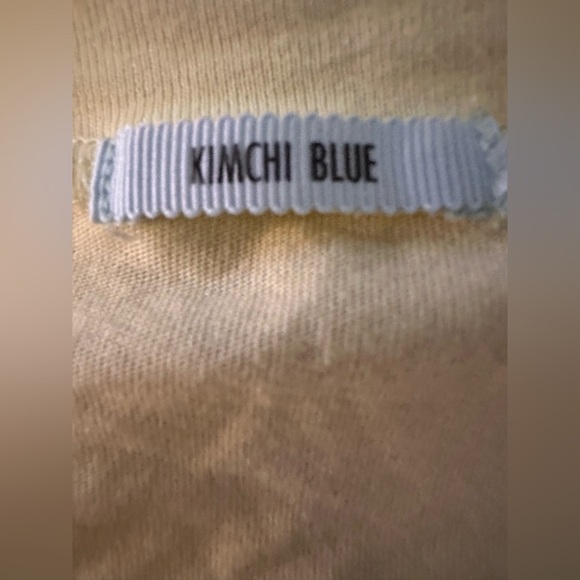 Kimchi Blue Light Yellow Ruffle Sleeve Tee - Picture 2 of 5